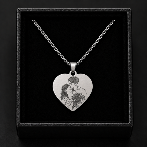 Personalised Heart Pendant Necklace