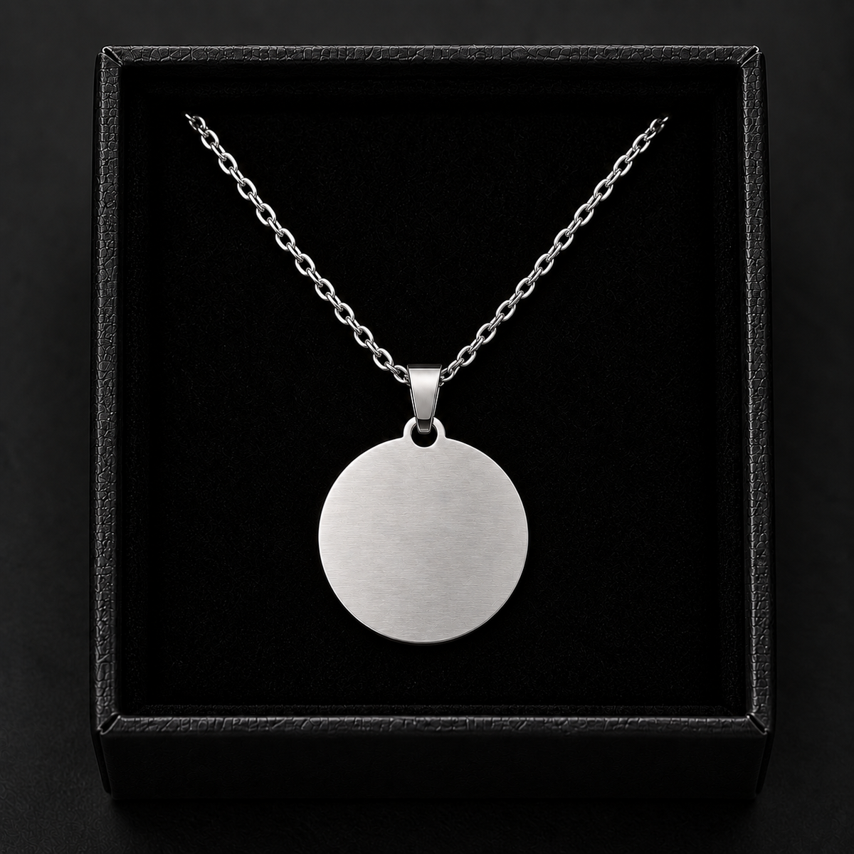 Personalised Round Pendant Necklace