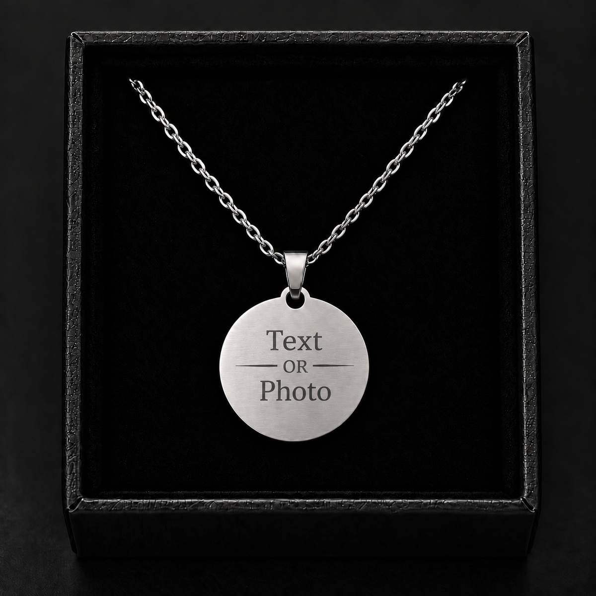 Personalised Round Pendant Necklace