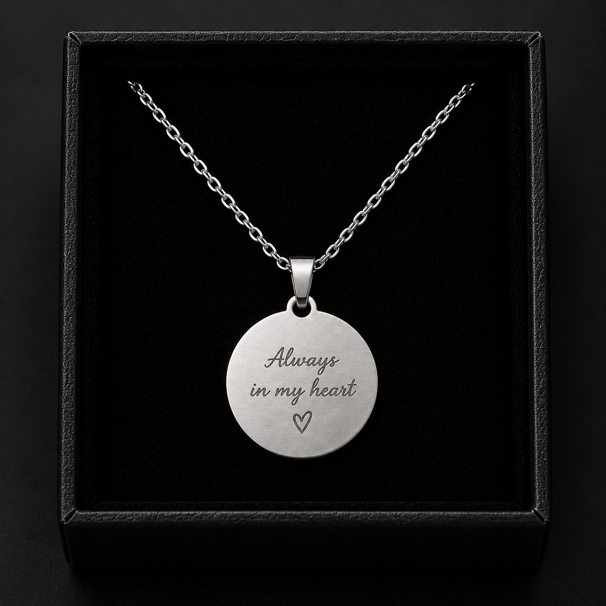 Personalised Round Pendant Necklace
